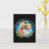 Carte Une lueur d'espoir Le monde las se réjouit Nativit (Fleur jaune)