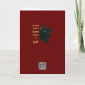 Carte Une maison n'est pas un foyer sans citation de cha (Dos)