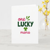 Carte Une Maman Chanceuse (Fleur jaune)