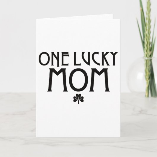 Carte Une maman chanceuse St Patricks Day (Devant)