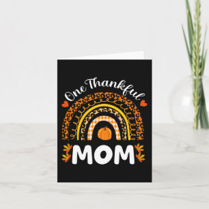 Carte Une Maman Merci Thanksgiving Rainbow Fall Leopard