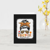 Carte Une Maman Reconnaissante Nœud Sale Maman Léopard A (Fleur jaune)