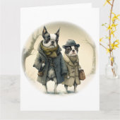 Carte Une marche hivernale (Fleur jaune)