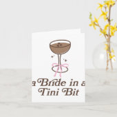 Carte Une Mariée Dans Un Tini Bit Tail Bow Coquette Bach (Fleur jaune)