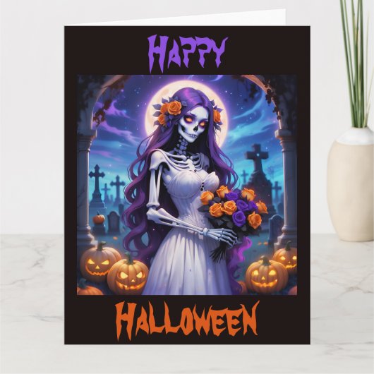 Carte Une mariée d'Halloween (Devant)