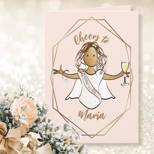 Carte Une mariée ethnique wedding shower pour faire un t