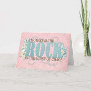 Carte Une mère est le rocher