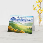 Carte Une montagne de remerciements (Fleur jaune)