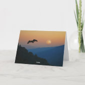Carte Une montée d'aigles au fullmoon (Dos)
