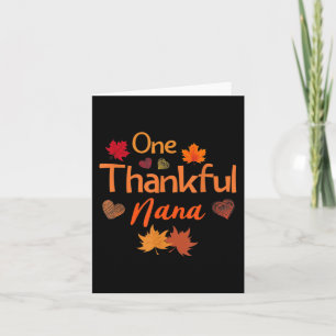 Carte Une nana remerciante Thanksgiving mignonne femmes 