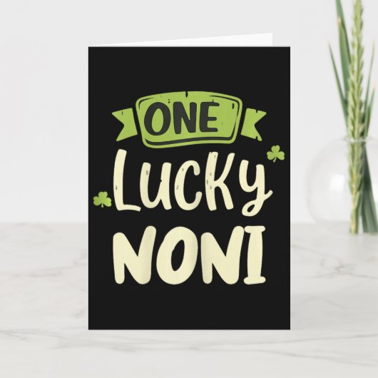 Carte Une Noni chanceuse St. Patrick drôle d'assortiment (Devant)