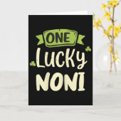 Carte Une Noni chanceuse St. Patrick drôle d'assortiment (Fleur jaune)