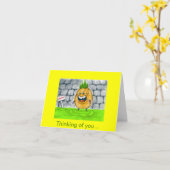 Carte Une note attentive (Fleur jaune)