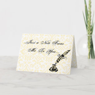 Carte Une note pour vous….