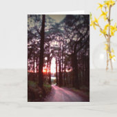 Carte Une nouvelle aube (Fleur jaune)