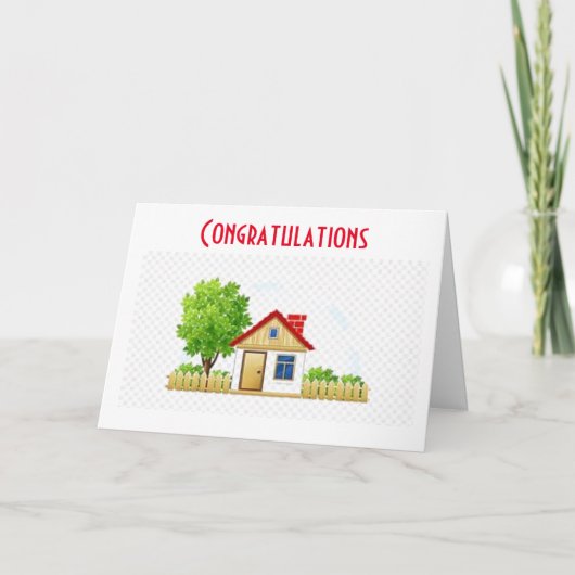 CARTE UNE NOUVELLE MAISON *FÉLICITATIONS* (Devant)