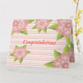 Carte Une Nouvelle Maison Félicitations Ou Toute Occasio (Fleur jaune)