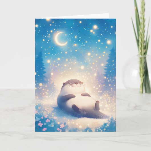 Carte Une Nuit étoilée de loutre (Devant)