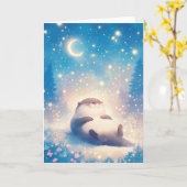 Carte Une Nuit étoilée de loutre (Fleur jaune)