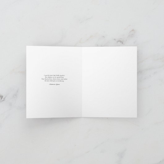 Carte Une ode aux mères (Intérieur)