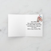 Carte Une paire de tonneaux de Noël douillette (Intérieur)