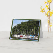 Carte Une pensée d'anniversaire (Fleur jaune)