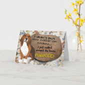 Carte Une pensée hilarante de votre Basset Hound Anniver (Fleur jaune)