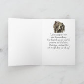 Carte Une personnalité grizzly Ours Anniversaire Animaux (Intérieur)