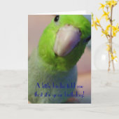 Carte Une petite birdie m'a indiqué… (Fleur jaune)