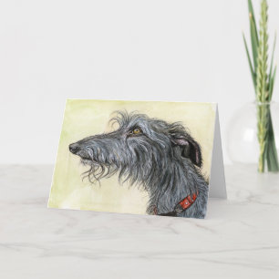 Carte Une petite coïncidence - art de chien de Lurcher