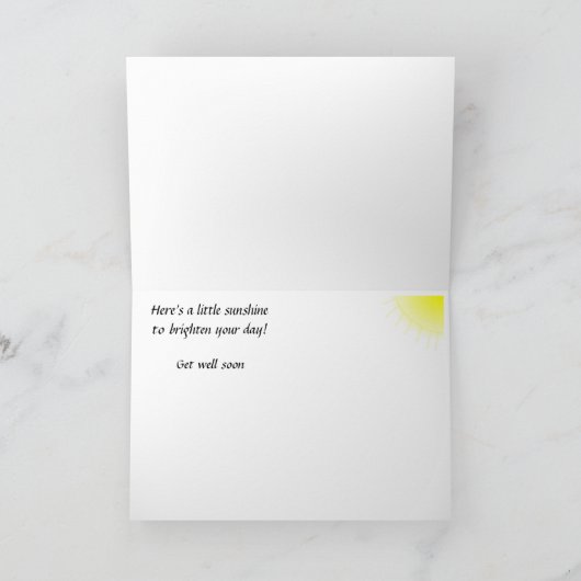 Carte Une peu de salutation de soleil (Intérieur)