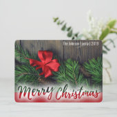 Carte Une photo complète Fêtes de Noël (Debout devant)