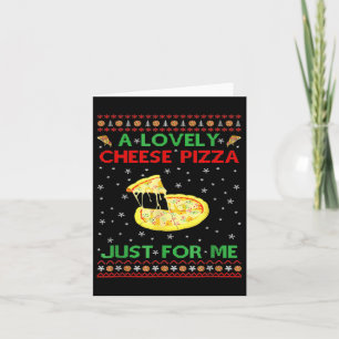 Carte Une pizza au fromage adorable seule drôle de Kevin