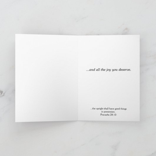 Carte Une prière d'anniversaire pour toutes les bonnes c (Intérieur)