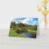 Carte Une prière d'anniversaire pour un cher ami (Fleur jaune)