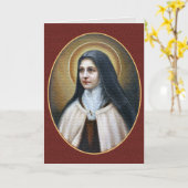 CARTE UNE PRIÈRE DU MATIN ÉCRITE PAR ST THERESE (Fleur jaune)
