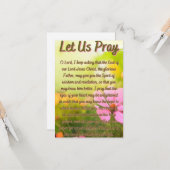 Carte Une Prière Pour La Sagesse Et L'Apocalypse Salutat (Devant/Arrière en situation)