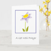 Carte Une prière pour le mieux-être (Fleur jaune)