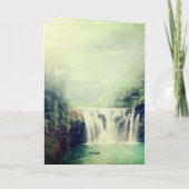 Carte Une Prière Pour Vous Belle Cascade Nature (Dos)