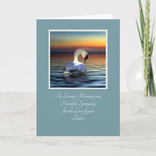 Carte Une profonde sympathie pour la perte de ton père p (Devant)
