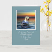 Carte Une profonde sympathie pour la perte de ton père p (Fleur jaune)