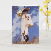 Carte Une rafale de vent par John Singer Sargent (Fleur jaune)