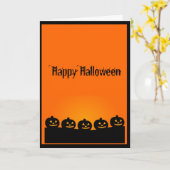 Carte Une rangée déplaisante des citrouilles de (Fleur jaune)