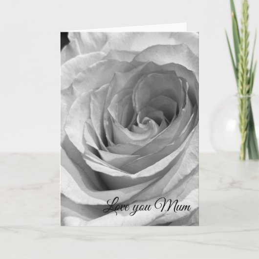 Carte Une rose pour maman (Devant)