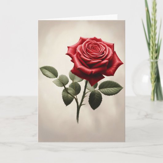 Carte Une rose pour toi (Devant)