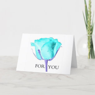 CARTE **UNE ROSE RARE ET MAGNIFIQUE** JUSTE POUR **VOUS*
