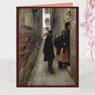 Carte Une rue à Venise, John Sargent 1882