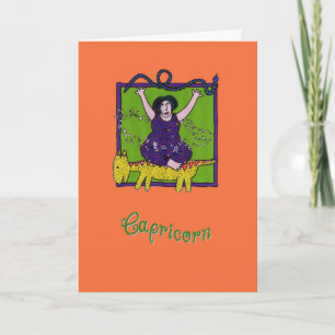 Carte Une salutation Artsy de Capricorne