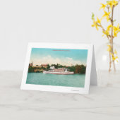 Carte Une scène du fleuve Sacramento avec un bateau de (Fleur jaune)