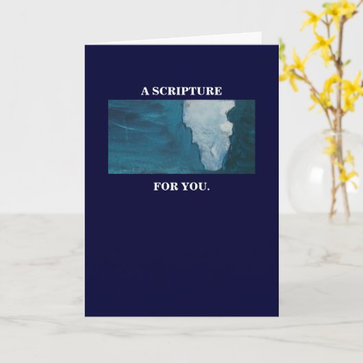 CARTE UNE SCRIPTURE POUR VOUS (Fleur jaune)